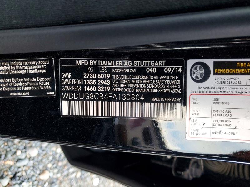 Aukcja sprzedaży 2015 Mercedes-benz S, vin: WDDUG8CB6FA130804, numer aukcji: 49265816
