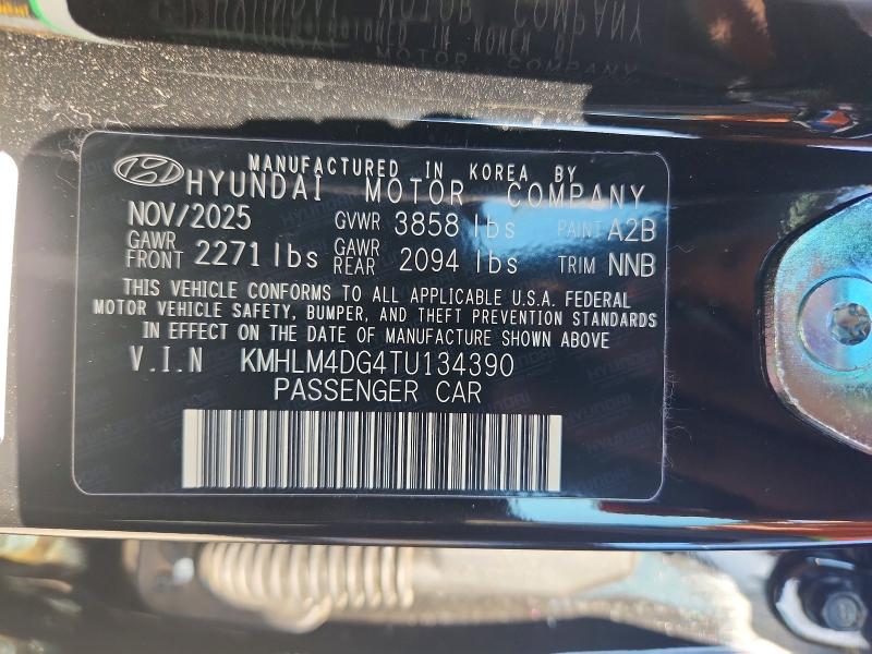 48695066 :رقم المزاد ، KMHLM4DG4TU134390 vin ، 2026 Hyundai Elantra مزاد بيع