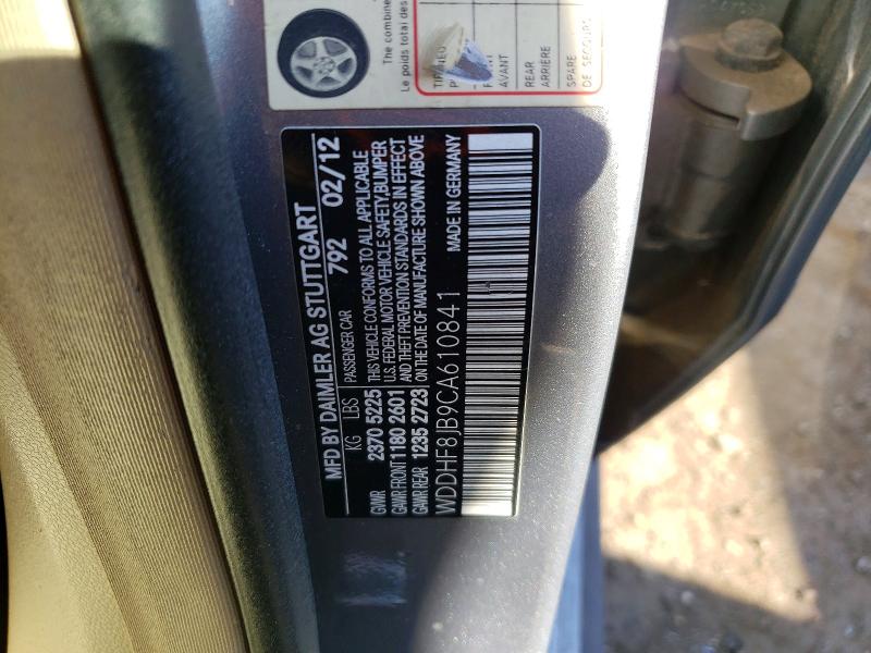 Продажа на аукционе авто 2012 Mercedes-benz E, vin: WDDHF8JB9CA610841, номер лота: 50606996