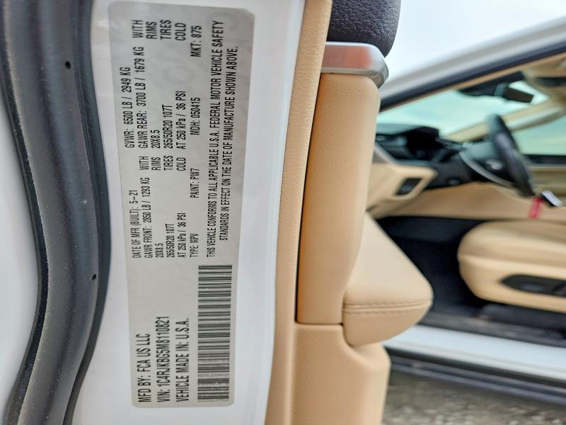 Продаж на аукціоні авто 2021 Jeep Grand Cherokee, vin: 1C4RJKBG5M8110821, номер лоту: 51314676