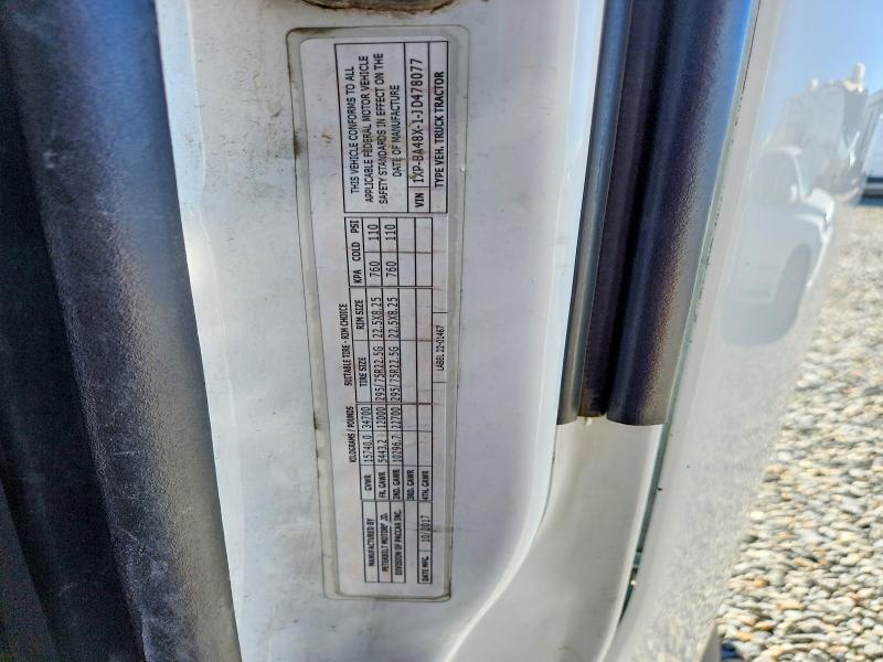 Продаж на аукціоні авто 2018 Peterbilt 579, vin: 1XPBA48X1JD478077, номер лоту: 50603186