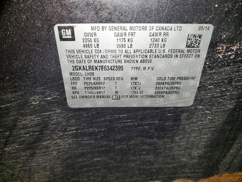 48245866 :رقم المزاد ، 2GKALREK7E6342395 vin ، 2014 Gmc Terrain مزاد بيع
