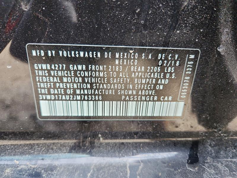 Aukcja sprzedaży 2018 Volkswagen Golf Sportwagen, vin: 3VWD17AU2JM763366, numer aukcji: 50986586