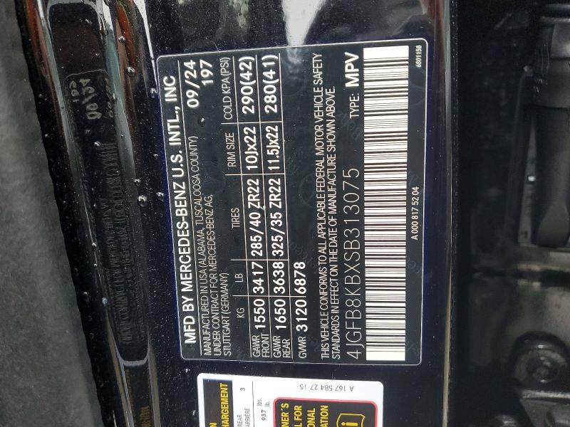 Aukcja sprzedaży 2025 Mercedes-benz Gle, vin: 4JGFB8KBXSB313075, numer aukcji: 48130576