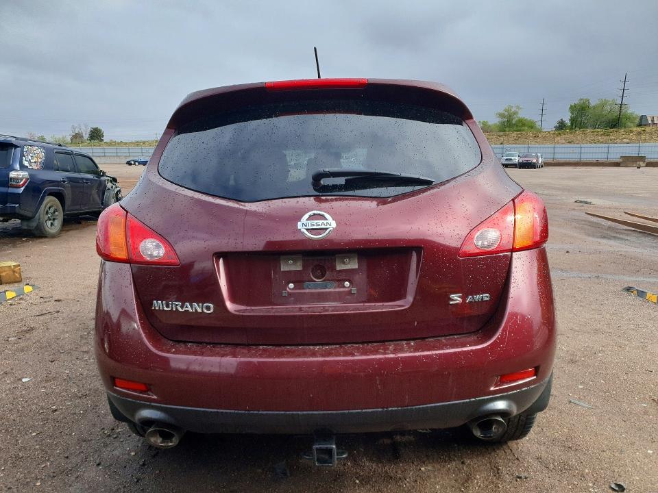 2009 Nissan Murano მანქანა იყიდება აუქციონზე, vin: JN8AZ18W79W133748, აუქციონის ნომერი: 51891716