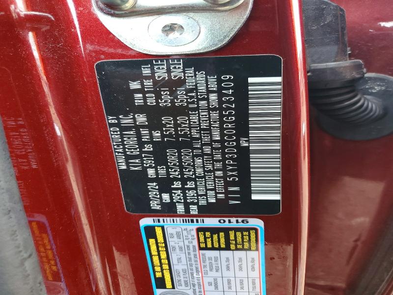 Продаж на аукціоні авто 2024 Kia Telluride, vin: 5XYP3DGC0RG523409, номер лоту: 48080416