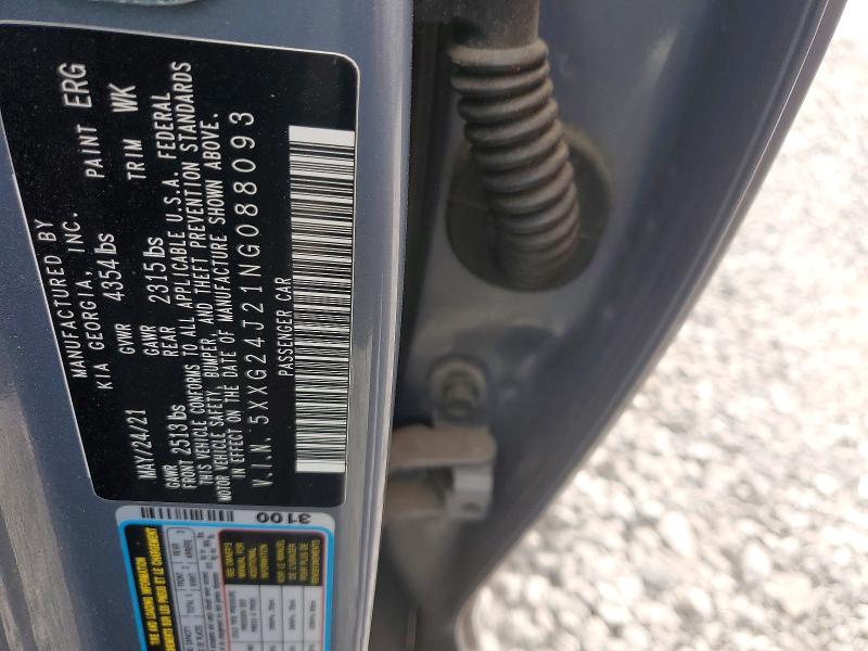 51022506 :رقم المزاد ، 5XXG24J21NG088093 vin ، 2022 Kia K5 مزاد بيع
