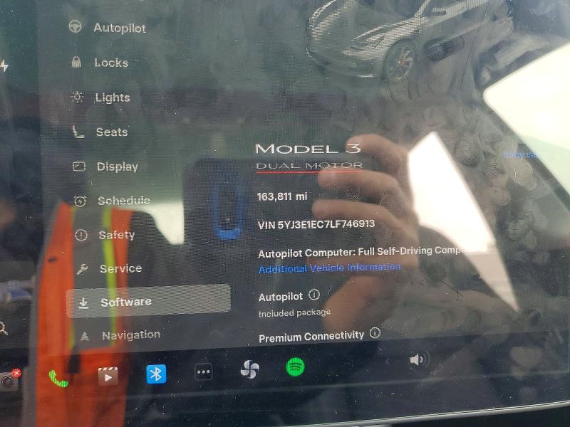 50432246 :رقم المزاد ، 5YJ3E1EC7LF746913 vin ، 2020 Tesla Model 3 مزاد بيع