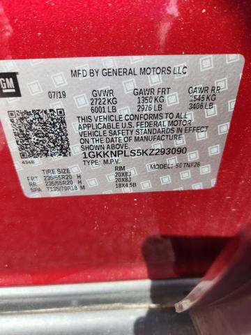 Aukcja sprzedaży 2019 Gmc Acadia, vin: 1GKKNPLS5KZ293090, numer aukcji: 48073316
