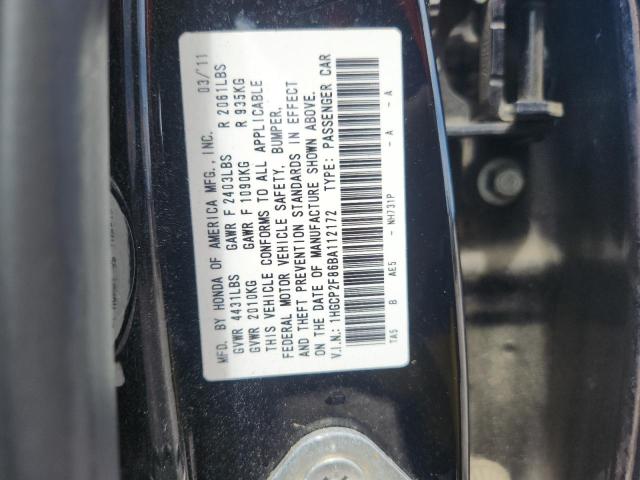 Продажа на аукционе авто 2011 Honda Accord, vin: 1HGCP2F86BA112172, номер лота: 51819586