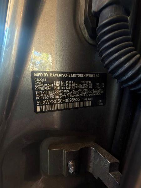 Продажа на аукционе авто 2015 Bmw X3, vin: 5UXWY3C50F0E95533, номер лота: 50098636