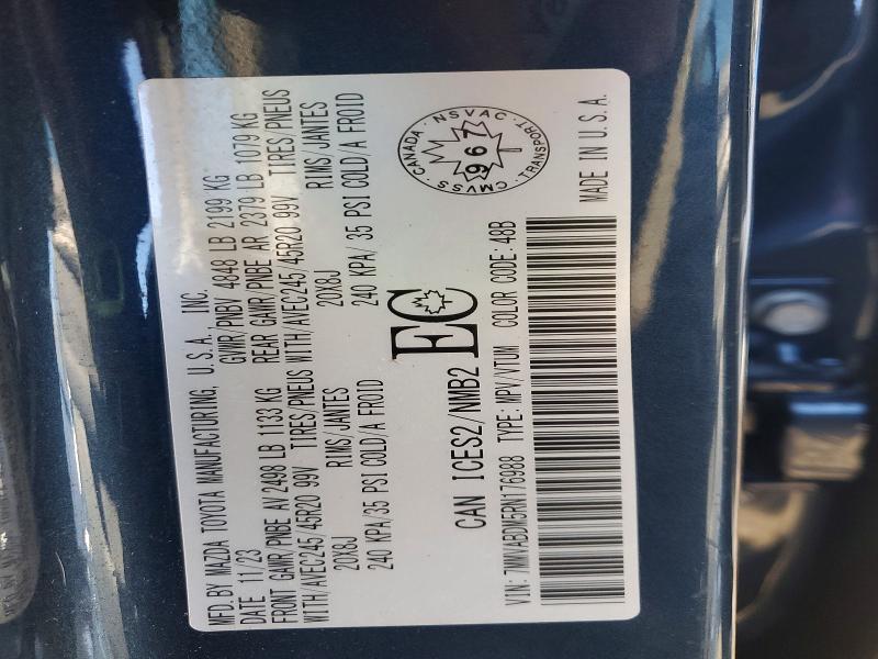 Aukcja sprzedaży 2024 Mazda Cx-50, vin: 7MMVABDM5RN176988, numer aukcji: 49185516
