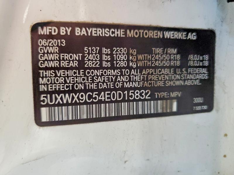 Продажа на аукционе авто 2014 Bmw X3, vin: 5UXWX9C54E0D15832, номер лота: 50960526