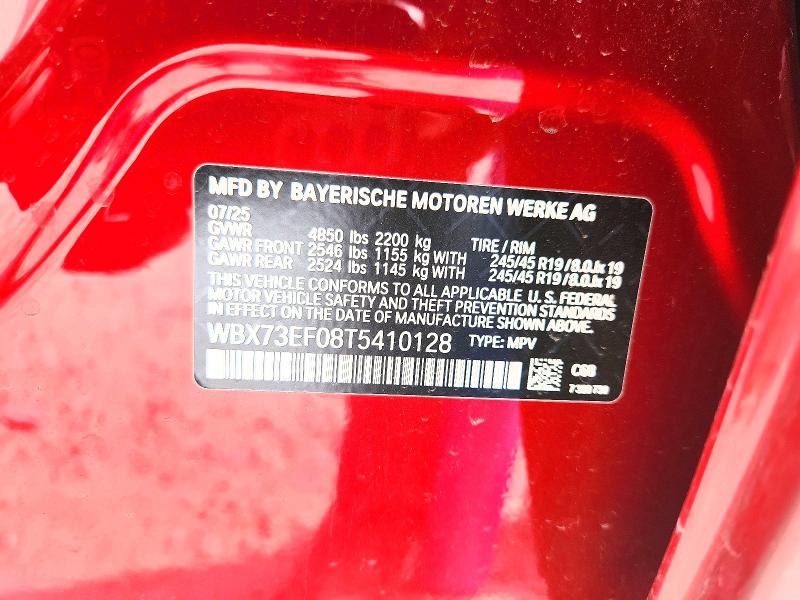 Aukcja sprzedaży 2026 Bmw X1, vin: WBX73EF08T5410128, numer aukcji: 48588056