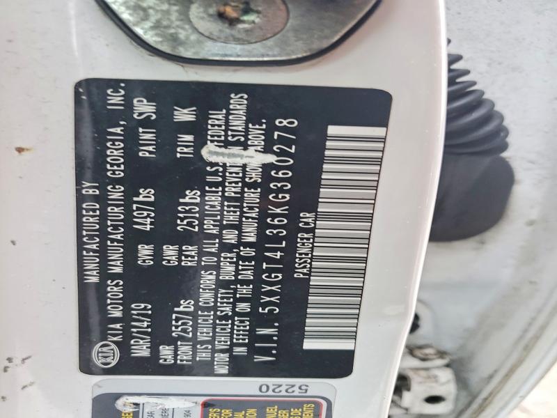 48394156 :رقم المزاد ، 5XXGT4L36KG360278 vin ، 2019 Kia Optima مزاد بيع