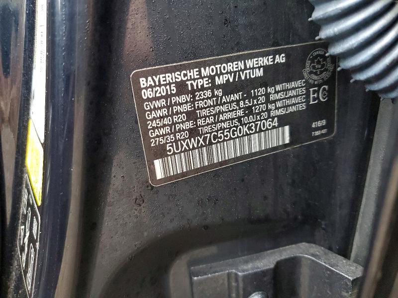 Продаж на аукціоні авто 2016 Bmw X3, vin: 5UXWX7C55G0K37064, номер лоту: 46097116