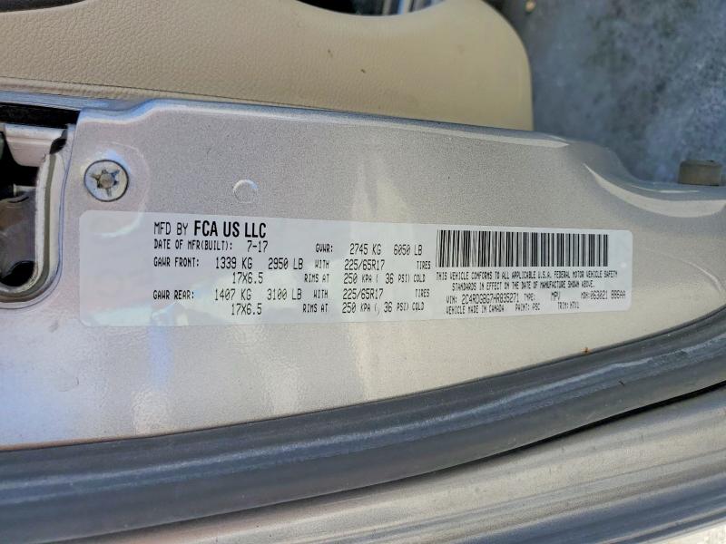 49604536 :رقم المزاد ، 2C4RDGBG7HR835271 vin ، 2017 Dodge Grand Caravan مزاد بيع