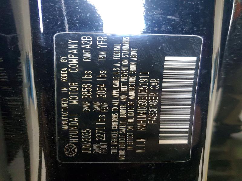 Aukcja sprzedaży 2025 Hyundai Elantra, vin: KMHLM4DG9SU051911, numer aukcji: 49661626