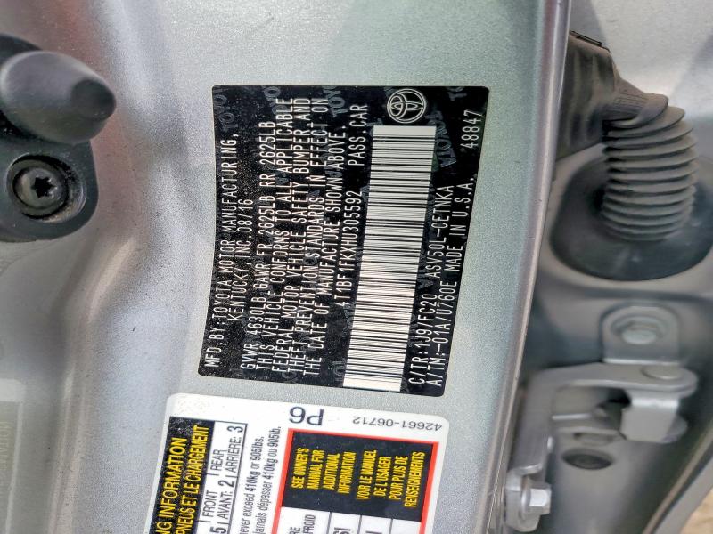 51479426 :رقم المزاد ، 4T1BF1FKXHU305592 vin ، 2017 Toyota Camry مزاد بيع