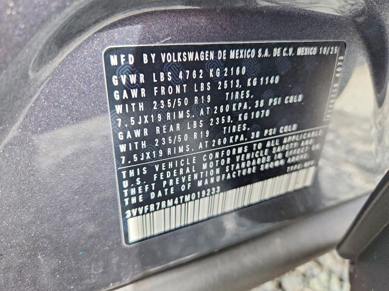 Aukcja sprzedaży 2026 Volkswagen Tiguan, vin: 3VVFR7RM4TM019233, numer aukcji: 51825066