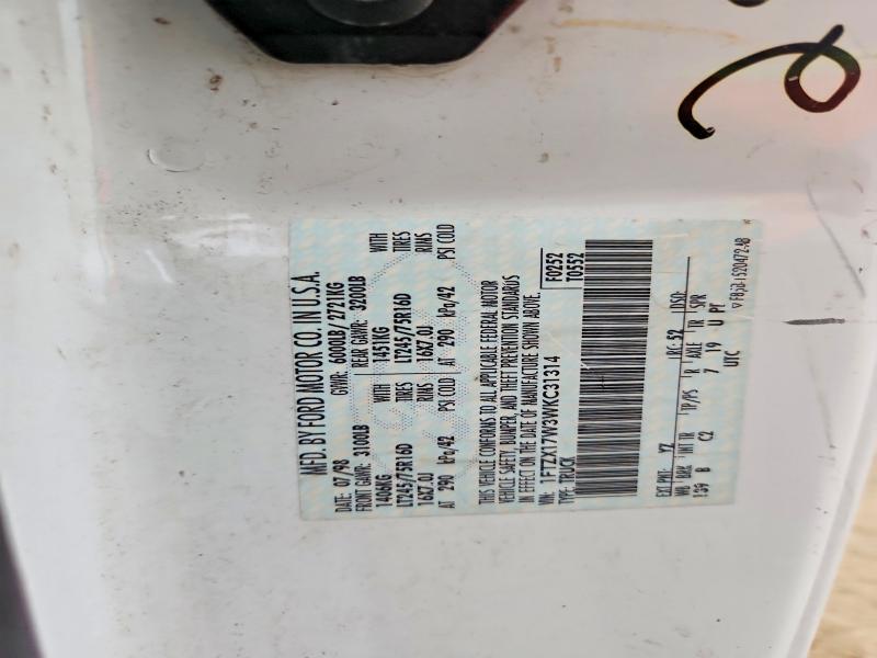47304066 :رقم المزاد ، 1FTZX17W3WKC31314 vin ، 1998 Ford F150 مزاد بيع