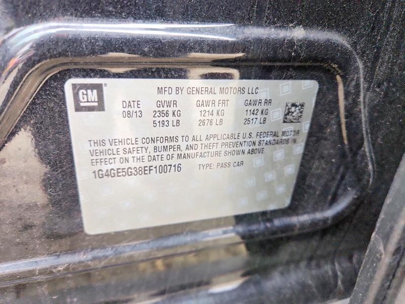 Продаж на аукціоні авто 2014 Buick Lacrosse, vin: 1G4GE5G38EF100716, номер лоту: 48579986