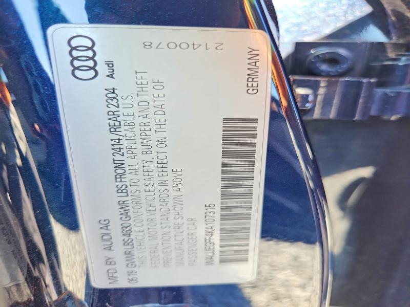 Продаж на аукціоні авто 2019 Audi A3, vin: WAUJEGFF4KA107315, номер лоту: 49796546