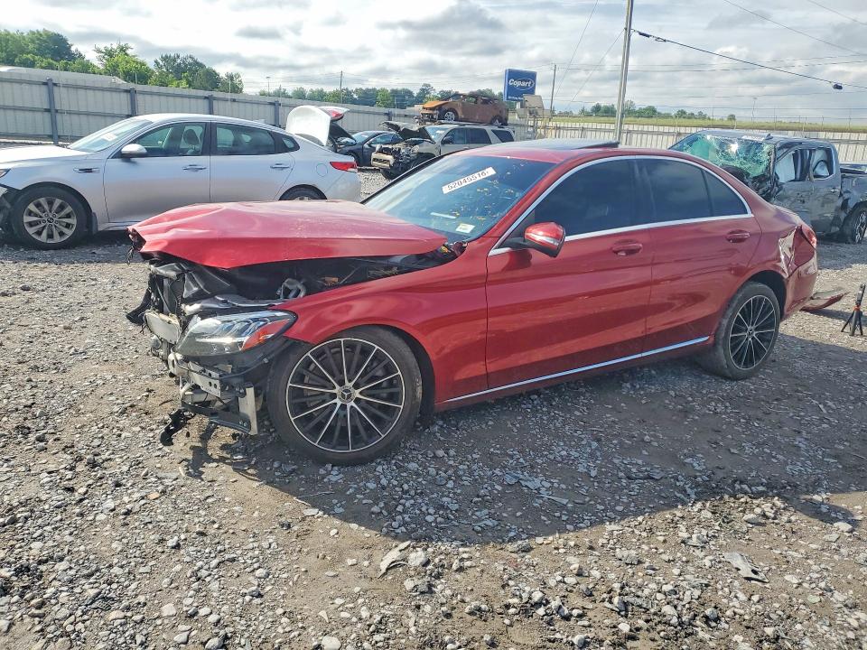 52045516 :رقم المزاد ، 55SWF8EB0KU296495 vin ، 2019 Mercedes-benz C مزاد بيع
