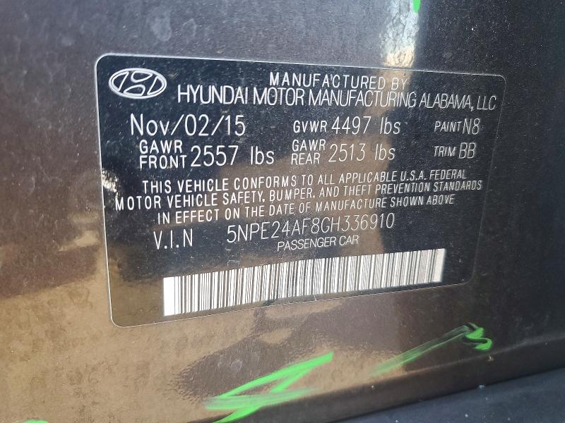 Aukcja sprzedaży 2016 Hyundai Sonata, vin: 5NPE24AF8GH336910, numer aukcji: 50593816