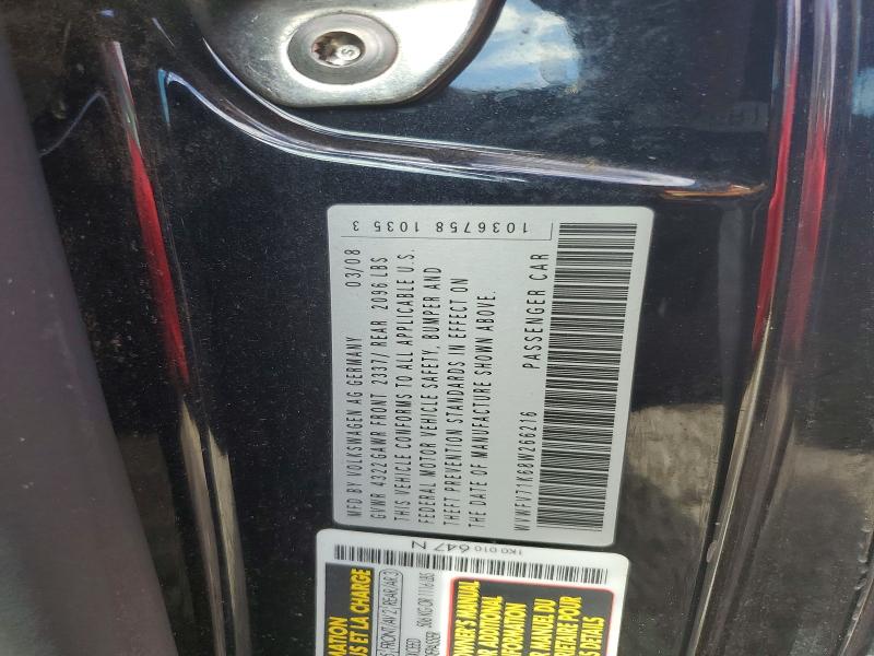 Продаж на аукціоні авто 2008 Volkswagen Gti, vin: WVWFV71K68W266216, номер лоту: 50505956