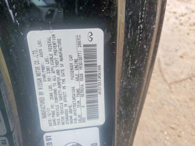 Aukcja sprzedaży 2018 Infiniti Q60, vin: JN1EV7EK7JM341466, numer aukcji: 50194766