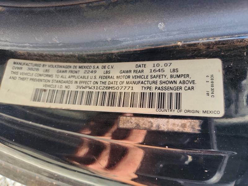 49172406 :رقم المزاد ، 3VWPW31C28M507771 vin ، 2008 Volkswagen New Beetle مزاد بيع