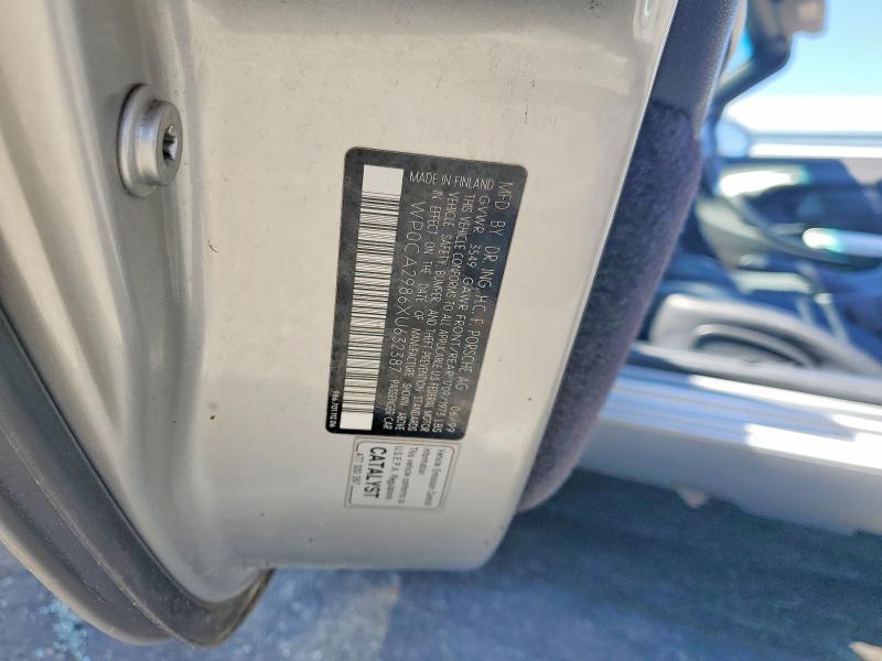 50778666 :رقم المزاد ، WP0CA2986XU632387 vin ، 1999 Porsche Boxster مزاد بيع