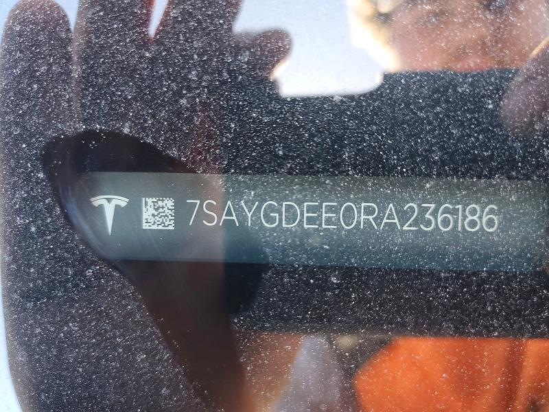 Aukcja sprzedaży 2024 Tesla Model Y, vin: 7SAYGDEE0RA236186, numer aukcji: 51450256