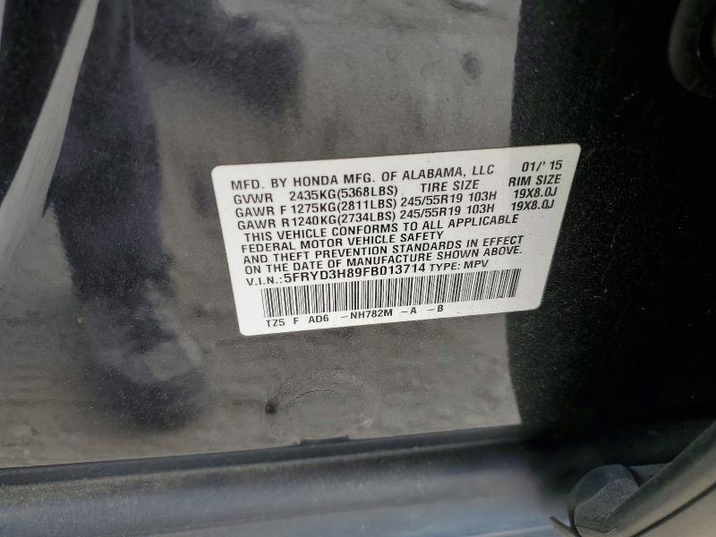 2015 Acura Mdx მანქანა იყიდება აუქციონზე, vin: 5FRYD3H89FB013714, აუქციონის ნომერი: 48488576