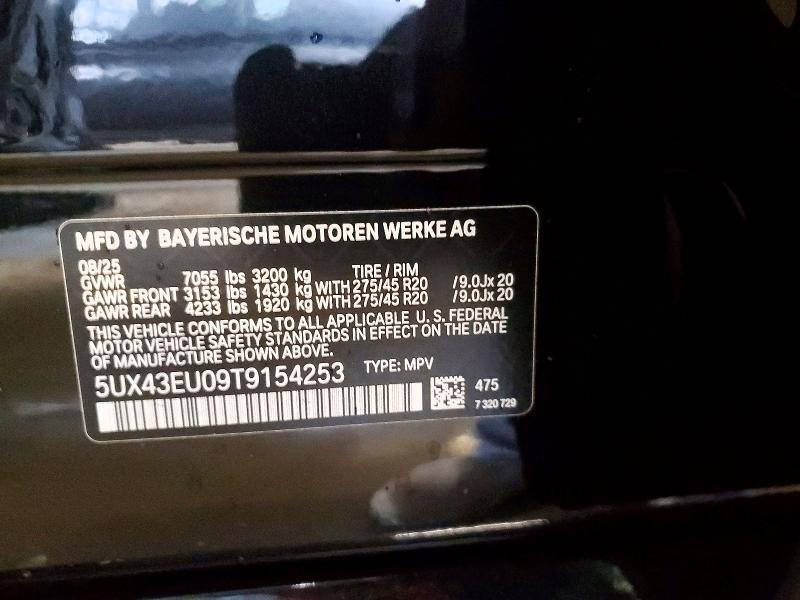 Aukcja sprzedaży 2026 Bmw X5, vin: 5UX43EU09T9154253, numer aukcji: 48415346