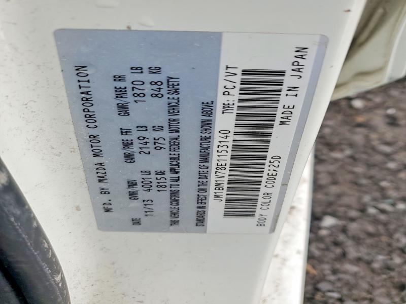 Aukcja sprzedaży 2014 Mazda 3, vin: JM1BM1V78E1153140, numer aukcji: 49100866