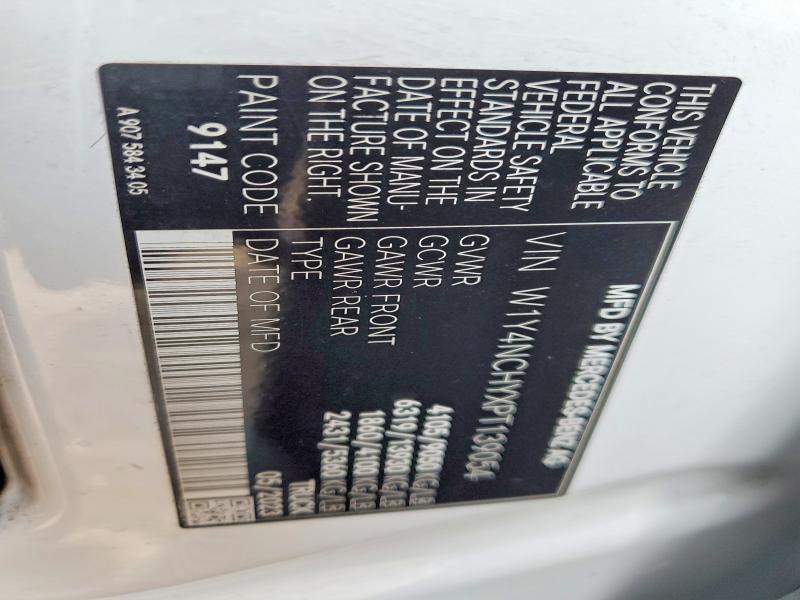 49085956 :رقم المزاد ، W1Y4NCHYXPT139054 vin ، 2023 Mercedes-benz Sprinter مزاد بيع