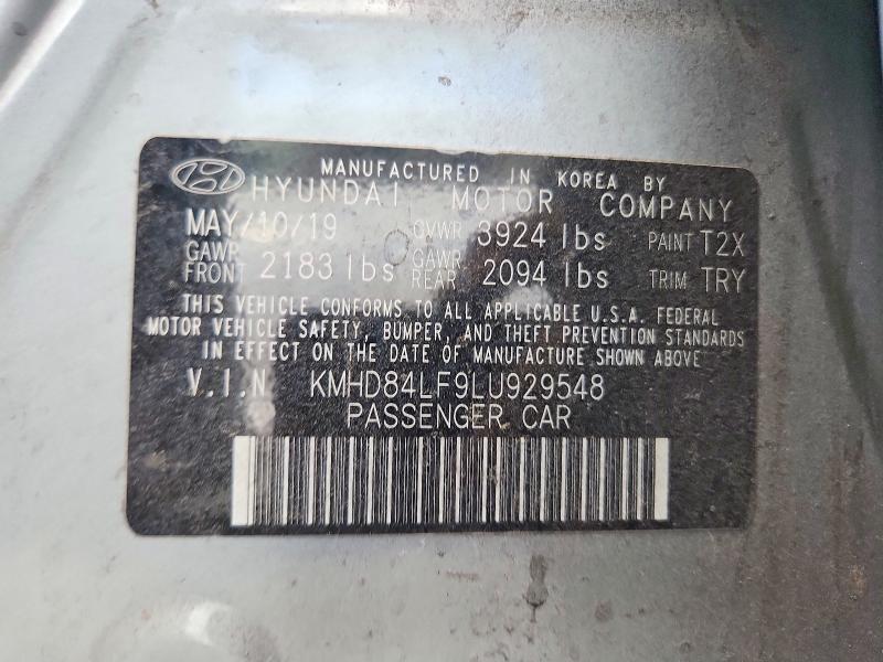 Aukcja sprzedaży 2020 Hyundai Elantra, vin: KMHD84LF9LU929548, numer aukcji: 51366936