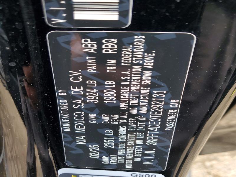 Aukcja sprzedaży 2026 Kia K4, vin: 3KPFT4DE0TE292131, numer aukcji: 50808566