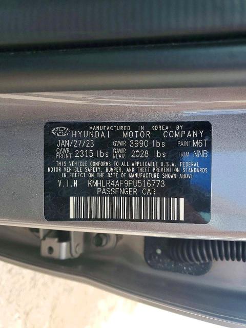 2023 Hyundai Elantra მანქანა იყიდება აუქციონზე, vin: KMHLR4AF9PU516773, აუქციონის ნომერი: 48773676