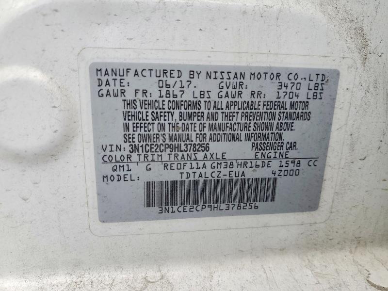 Продажа на аукционе авто 2017 Nissan Versa Note, vin: 3N1CE2CP9HL378256, номер лота: 49163586