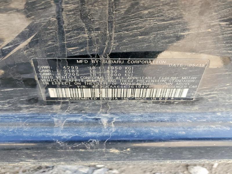 Aukcja sprzedaży 2019 Subaru Impreza, vin: 4S3GKAA66K3619429, numer aukcji: 50771456