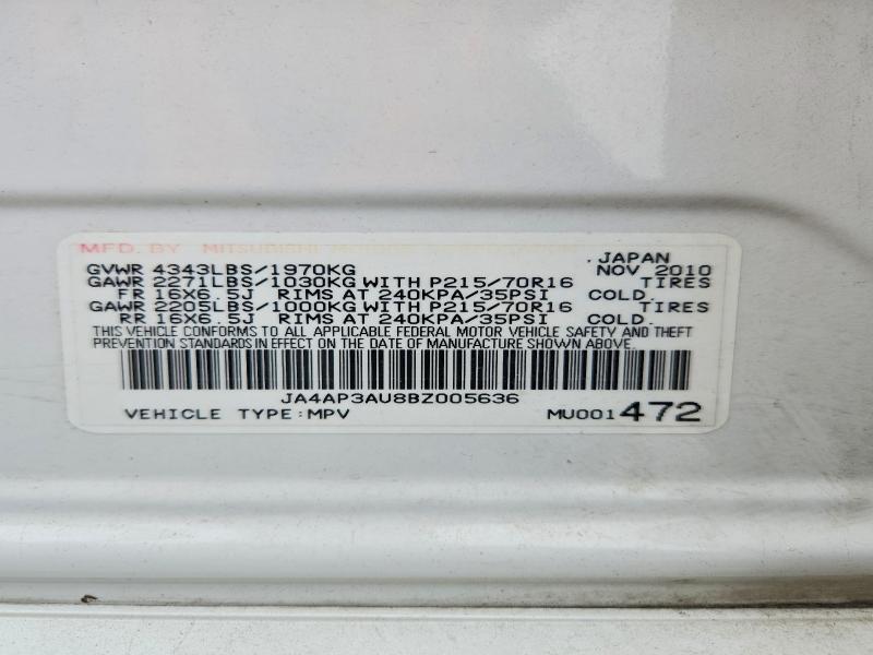 Продаж на аукціоні авто 2011 Mitsubishi Outlander Sport, vin: JA4AP3AU8BZ005636, номер лоту: 51363106