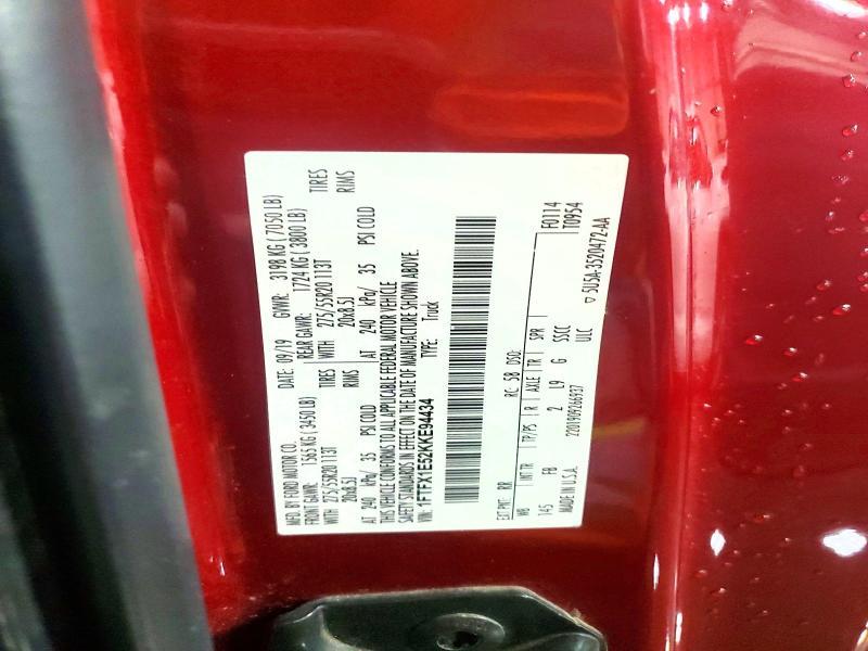 Aukcja sprzedaży 2019 Ford F150, vin: 1FTFX1E52KKE94434, numer aukcji: 49914096