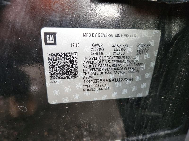 48363536 :رقم المزاد ، 1G4ZR5SS6KU123284 vin ، 2019 Buick Lacrosse مزاد بيع