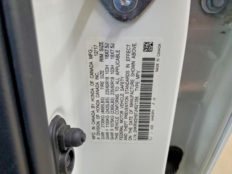Продажа на аукционе авто 2018 Honda Cr-v, vin: 2HKRW2H97JH621356, номер лота: 51862586