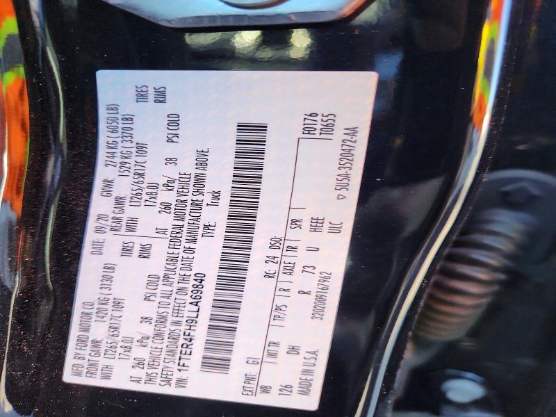 Продажа на аукционе авто 2020 Ford Ranger, vin: 1FTER4FH9LLA69840, номер лота: 51067926