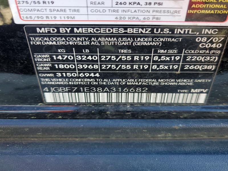 Продажа на аукционе авто 2008 Mercedes-benz Gl, vin: 4JGBF71E38A316682, номер лота: 49084056