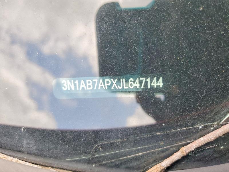 2018 Nissan Sentra მანქანა იყიდება აუქციონზე, vin: 3N1AB7APXJL647144, აუქციონის ნომერი: 49781896